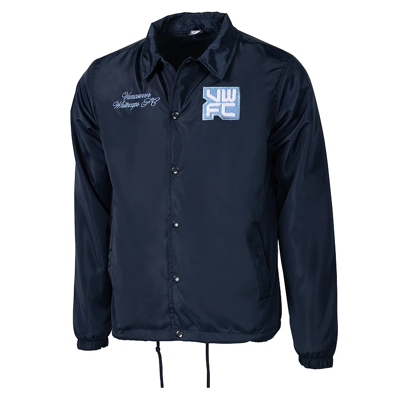 Unisex Sport Design Sweden Deep Sea Blue Vancouver Whitecaps FC Coach Full-Snap Jacket