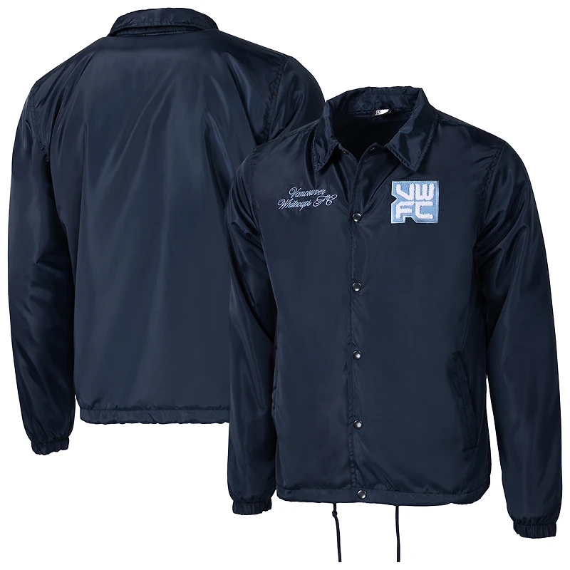 Unisex Sport Design Sweden Deep Sea Blue Vancouver Whitecaps FC Coach Full-Snap Jacket