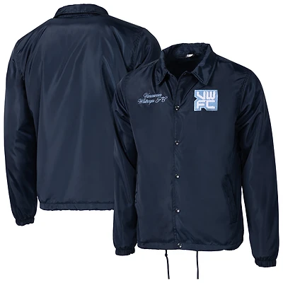 Unisex Sport Design Sweden Deep Sea Blue Vancouver Whitecaps FC Coach Full-Snap Jacket