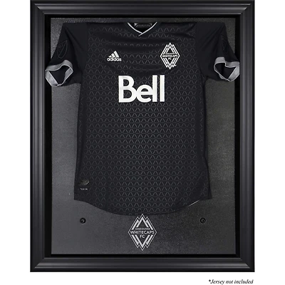 Vitrine de présentation pour maillot avec logo de l'équipe encadré noir des Whitecaps de Vancouver