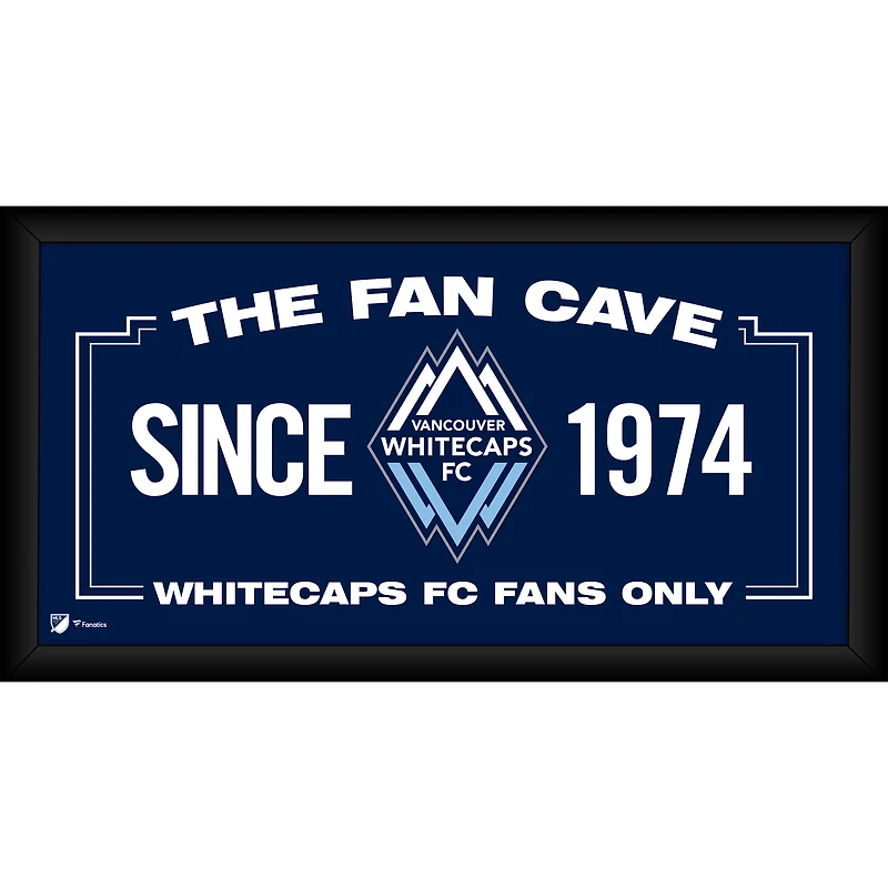 Collage encadré 10" x 20" des Vancouver Whitecaps FC, idéal pour décorer votre espace de supporters.