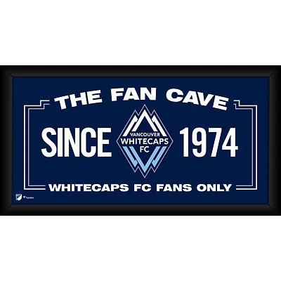 Collage encadré 10" x 20" des Vancouver Whitecaps FC, idéal pour décorer votre espace de supporters.