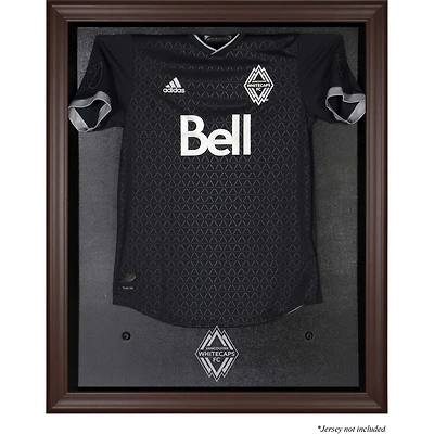 Vitrine de présentation pour maillot avec logo de l'équipe marron des Whitecaps de Vancouver