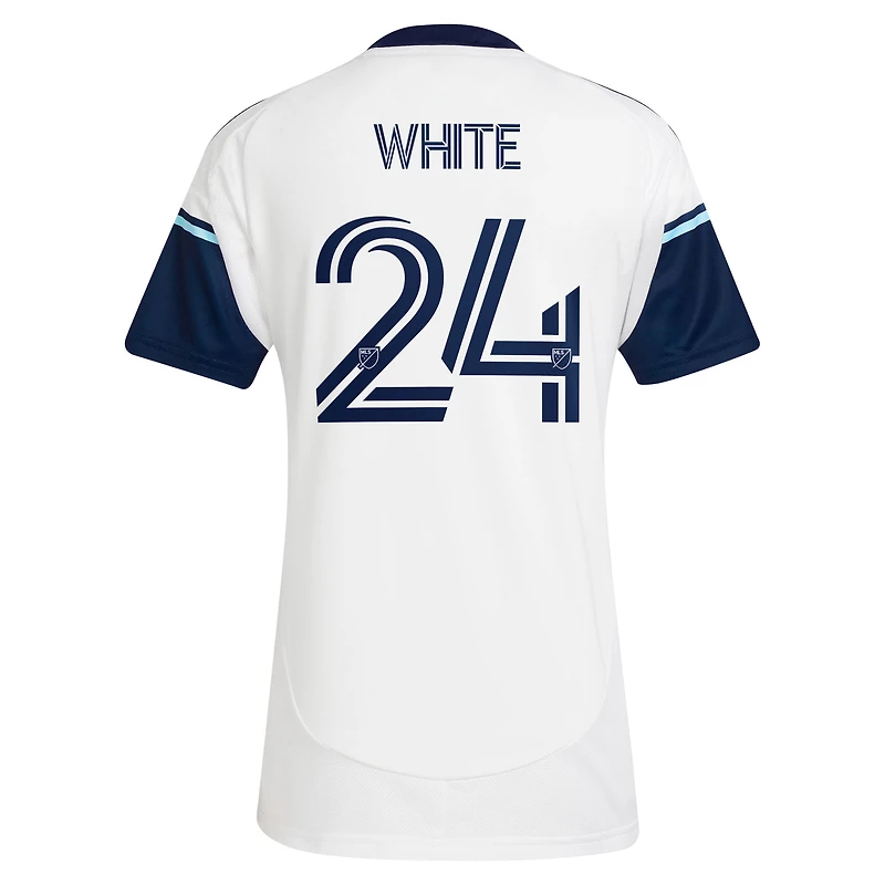 Women's adidas Brian White Vancouver Whitecaps FC 2025 The Peak Replica Player Jersey