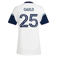 Maillot réplique de joueur adidas Ryan Gauld pour femme Vancouver Whitecaps FC 2025 The Peak Blanc