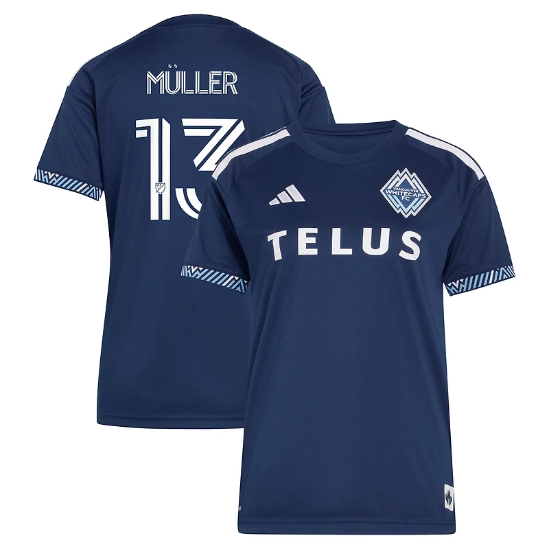 Women's adidas Thomas Müller Navy Vancouver Whitecaps FC 2026 The Coastal Jersey Replica