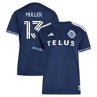 Women's adidas Thomas Müller Navy Vancouver Whitecaps FC 2026 The Coastal Jersey Replica