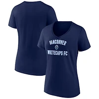 Women's Deep Sea Blue Vancouver Whitecaps FC Victory Arch V-Neck T-Shirt
