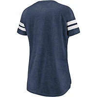 T-shirt tri-mélange Fanatics bleu marine pour femme Vancouver Whitecaps FC Rising Script