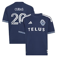 Maillot réplique adidas Andrés Cubas bleu Vancouver Whitecaps FC The Coastal pour enfant