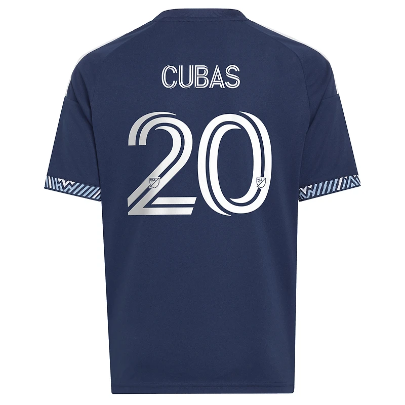 Youth adidas Andrés Cubas Blue Vancouver Whitecaps FC  The Coastal Jersey Replica