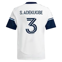 Youth adidas Samuel Adekugbe White Vancouver Whitecaps FC 2025 The Peak Replica Player Jersey
