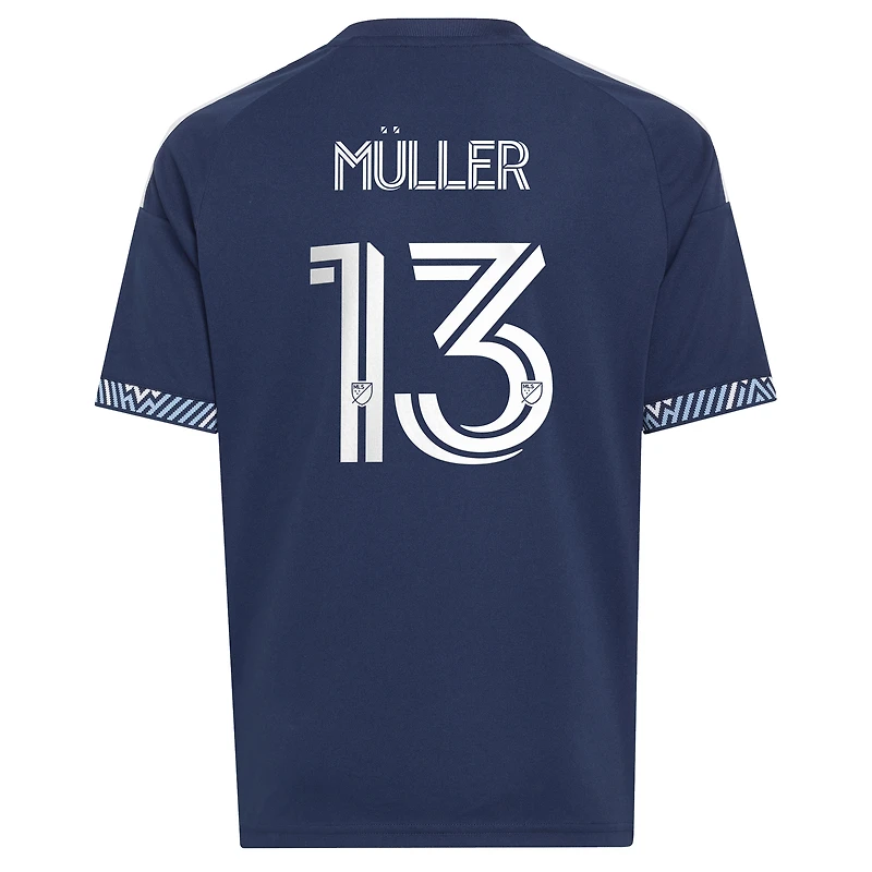 Youth adidas Thomas Müller Blue Vancouver Whitecaps FC 2026 The Coastal Jersey Replica