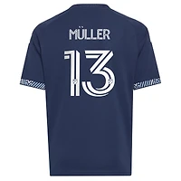 Youth adidas Thomas Müller Blue Vancouver Whitecaps FC 2026 The Coastal Jersey Replica