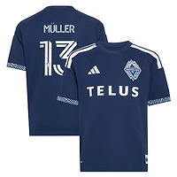 Maillot réplique adidas Thomas Müller bleu Vancouver Whitecaps FC 2026 The Coastal pour enfant