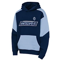Youth Outerstuff  Navy/Light Blue Vancouver Whitecaps FC Break Free Fleece Hoodie