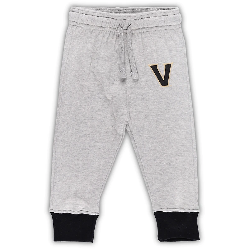 Ensemble deux pièces body et pantalon à manches longues Jie Jie Vanderbilt Commodores Wes & Willy Heather Grey pour bébé
