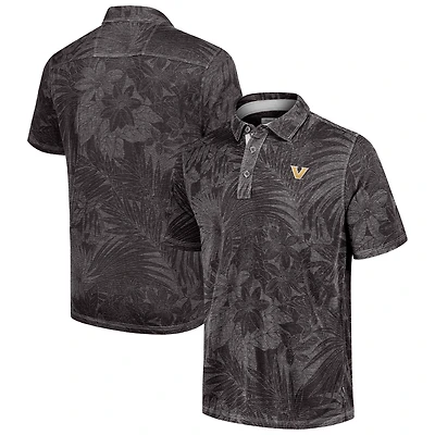 Men's Tommy Bahama  Black Vanderbilt Commodores Sport Santiago Paradise Polo