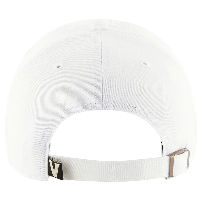 Casquette réglable Clean Up '47 blanche Vanderbilt Commodores pour hommes