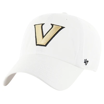 Casquette réglable Clean Up '47 blanche Vanderbilt Commodores pour hommes