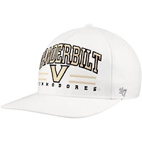 Casquette réglable '47 blanche Vanderbilt Commodores Roscoe Hitch pour hommes