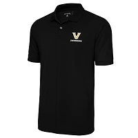 Polo piqué noir Antigua pour homme des Vanderbilt Commodores Swimming Legacy