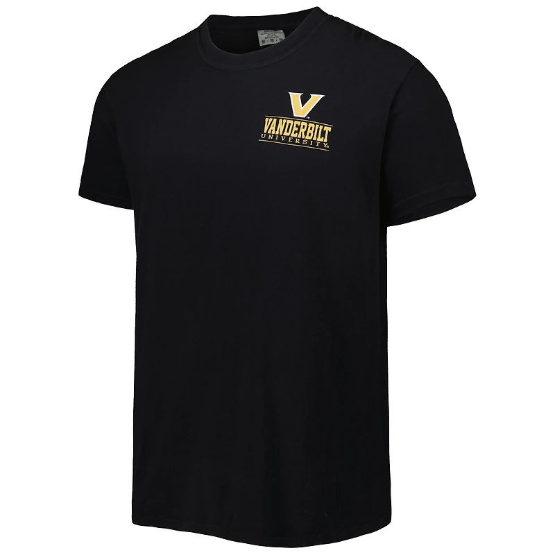 Men's Black Vanderbilt Commodores Logo Campus Icon T-Shirt
