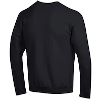 Men's Champion  Black Vanderbilt Commodores Basic Arch Fleece Pullover Sweatshirt