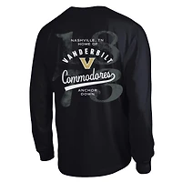 Men's Champion  Black Vanderbilt Commodores Laminated All-Star Long Sleeve T-Shirt