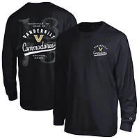 T-shirt à manches longues plastifié Champion Black Vanderbilt Commodores All-Star pour homme