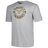 T-shirt Champion gris Vanderbilt Commodores Big & Tall Circle Logo pour hommes