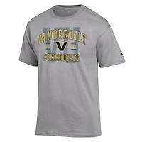 Men's Champion Heather Gray Vanderbilt Commodores Varsity T-Shirt