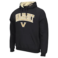 Men's Colosseum  Black Vanderbilt Commodores Arch & Logo Pullover Hoodie