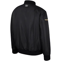 Men's Colosseum  Black Vanderbilt Commodores Full-Zip Bomber Jacket