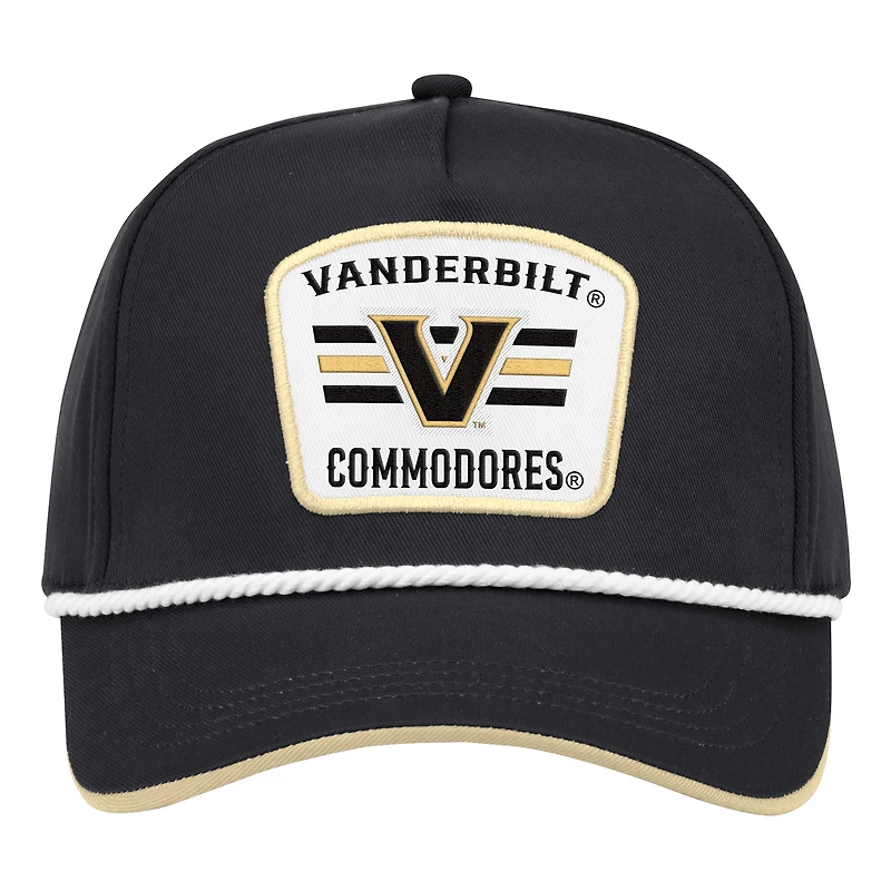 Casquette ajustable noire Colosseum Vanderbilt Commodores Hits the Road Podium pour homme