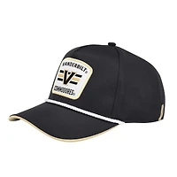 Men's Colosseum Black Vanderbilt Commodores Hits the Road Podium Adjustable Hat