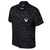 Chemise boutonnée Ozark Colosseum noire Vanderbilt Commodores pour hommes