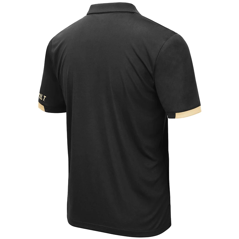 Men's Colosseum Black Vanderbilt Commodores Santry Lightweight Polo