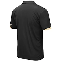 Men's Colosseum Black Vanderbilt Commodores Santry Lightweight Polo