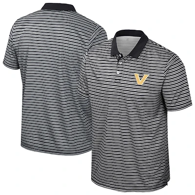 Polo rayé noir Colosseum Vanderbilt Commodores pour homme