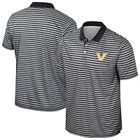 Polo rayé noir Colosseum Vanderbilt Commodores pour homme