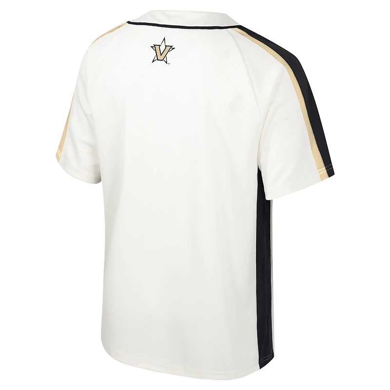 Maillot de baseball boutonné Colosseum crème Vanderbilt Commodores Ruth pour hommes