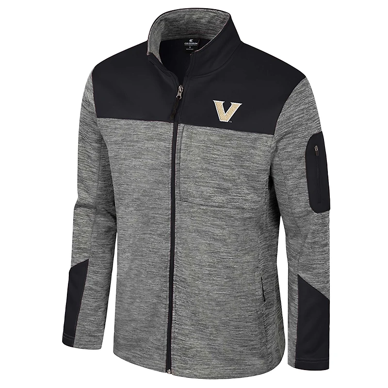 Men's Colosseum  Gray/Black Vanderbilt Commodores Guard Full-Zip Jacket