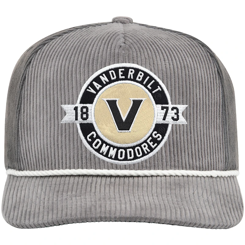 Casquette de camionneur ajustable Colosseum Gray Vanderbilt Commodores Where's My Hat Podium pour homme