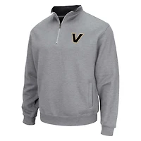 Men's Colosseum Heather Gray Vanderbilt Commodores Tortugas Quarter-Zip Jacket