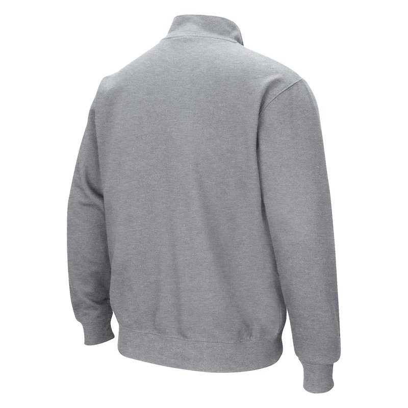 Men's Colosseum Heather Gray Vanderbilt Commodores Tortugas Quarter-Zip Jacket