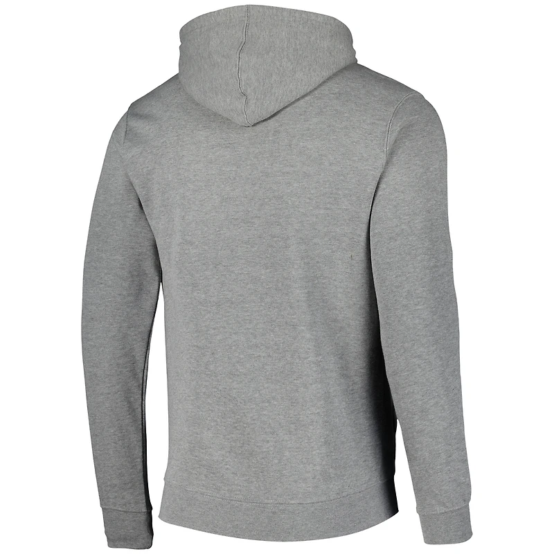 Men's Colosseum Heathered Gray Vanderbilt Commodores Arch and Logo Pullover Hoodie