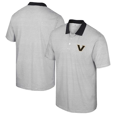 Polo à rayures Colosseum White Vanderbilt Commodores pour homme