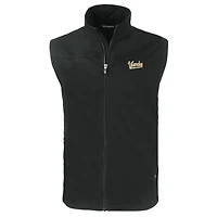 Men's Cutter & Buck Black Vanderbilt Commodores Big Tall Charter Eco Full-Zip Vest