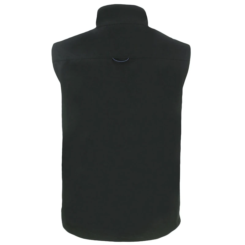 Men's Cutter & Buck Black Vanderbilt Commodores Big Tall Charter Eco Full-Zip Vest